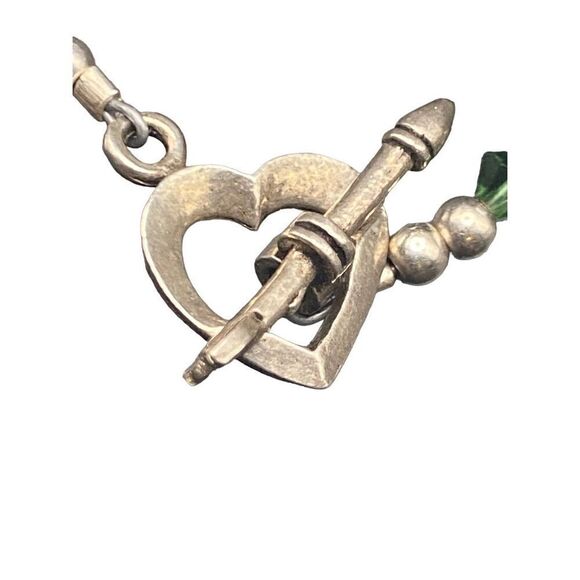 Kambamba green crocodile jasper bracelet silver toggle clasp small - Picture 7 of 8